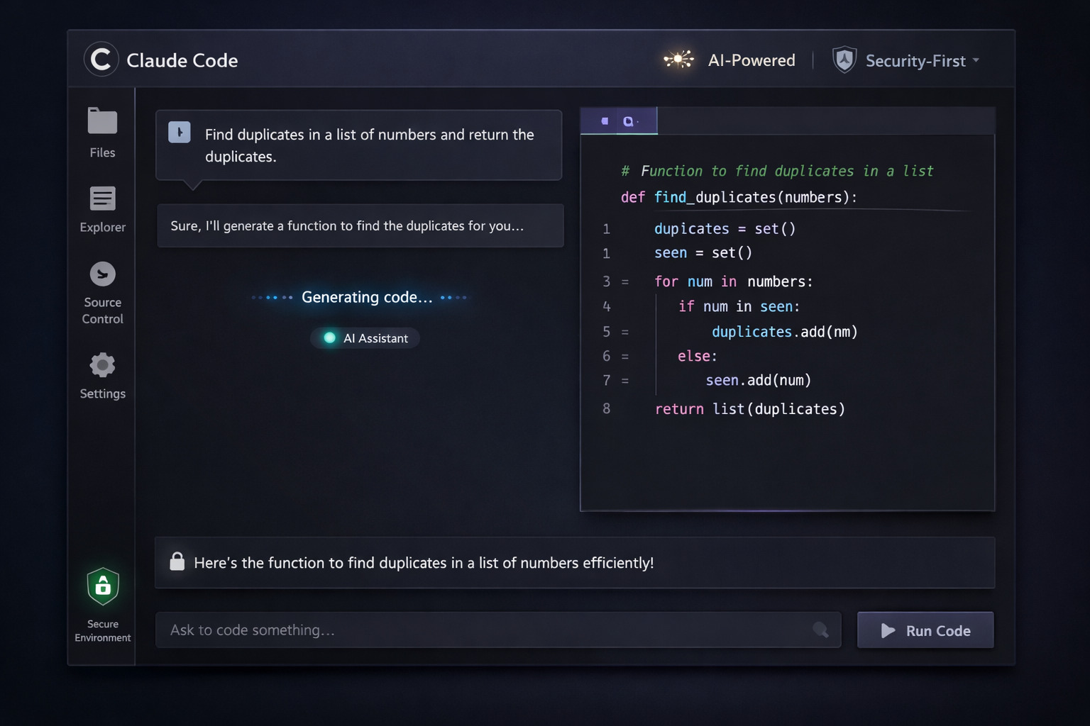 claude code interface