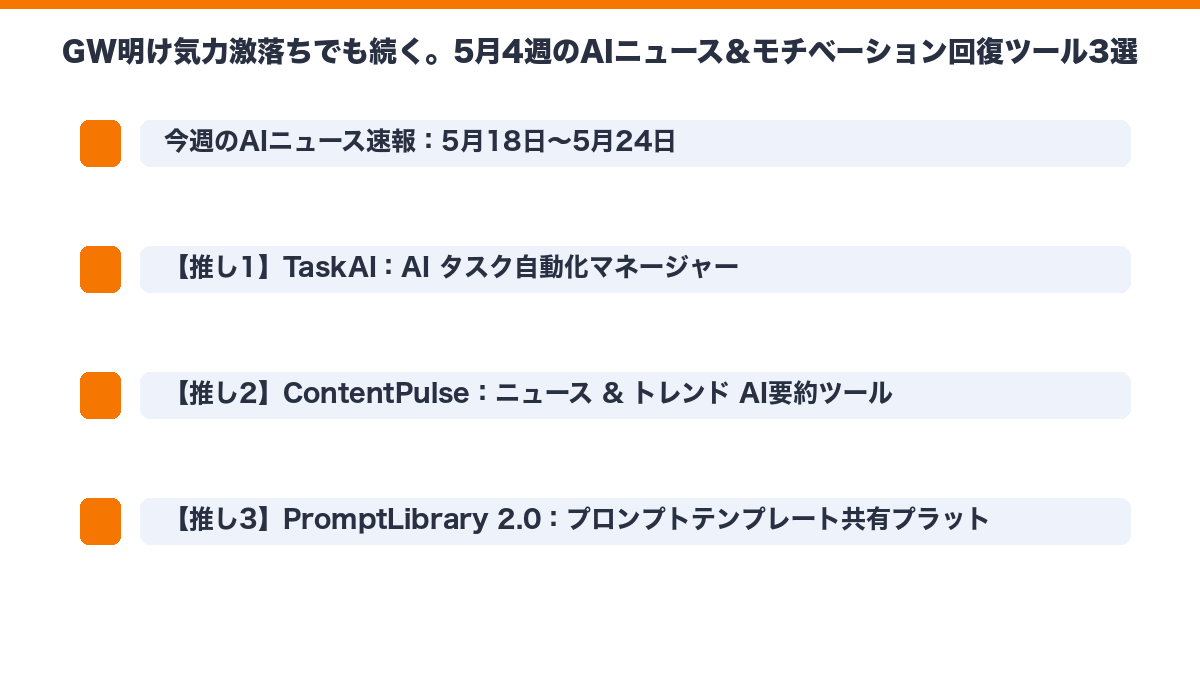 AIツールの要点図