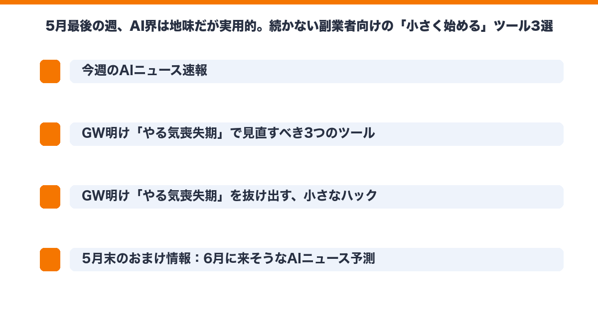 副業の要点図